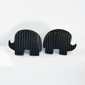 Vintage Elephant Boho Statement Earrings